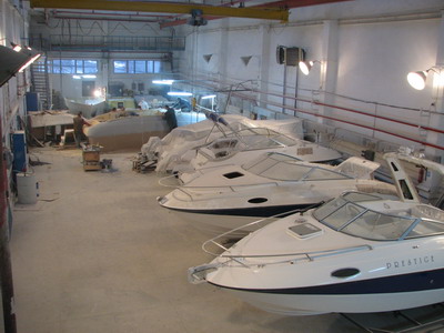 Manufacture of fiberglass boats COBRA, rowing fiberglass boats P350, P450